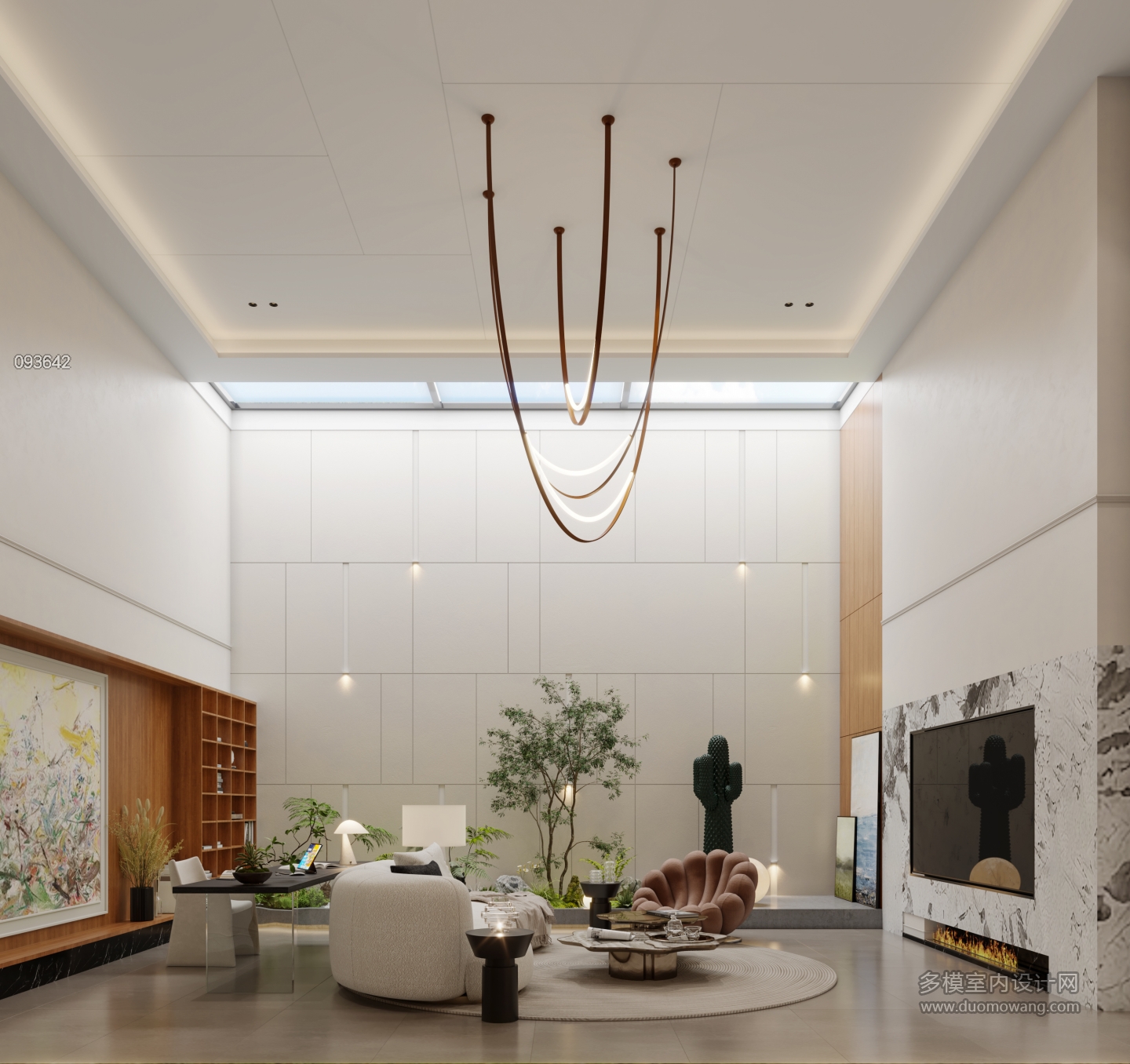 现代_负二层客厅