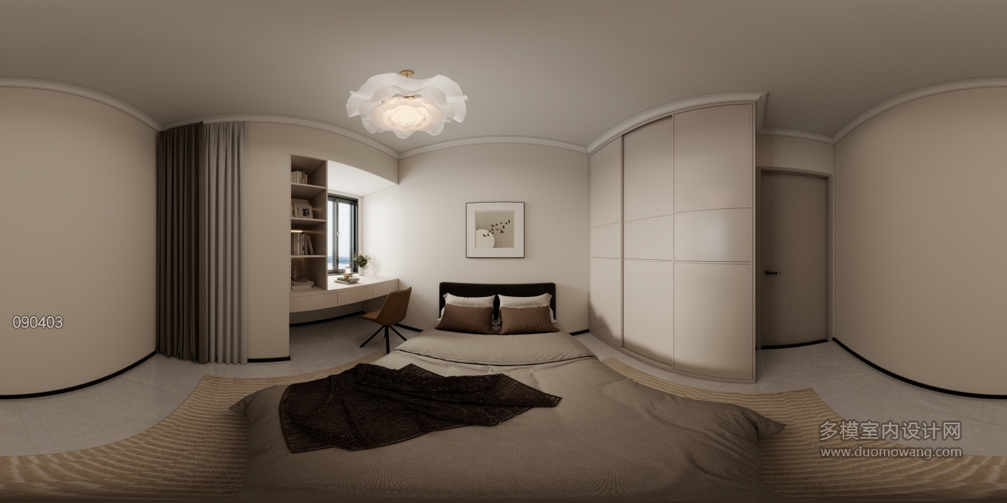 现代卧室 (2)