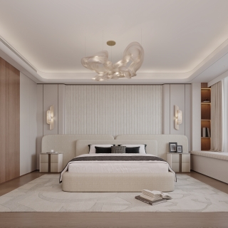现代主卧特写