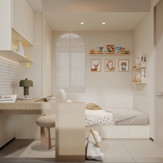 现代女儿房特写