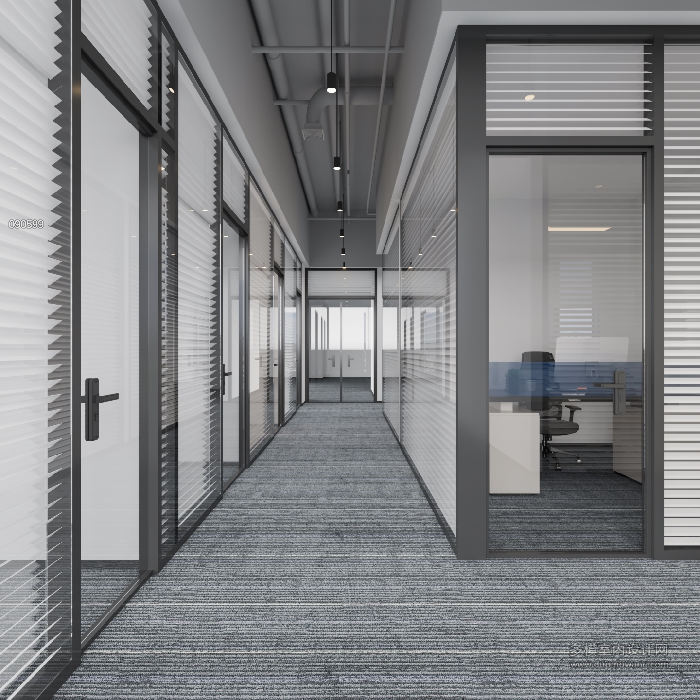 现代办公室过道