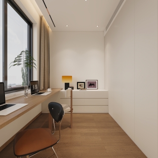 现代中古三楼书房视角1