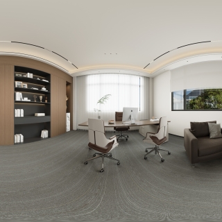 现代总经理办公室全景