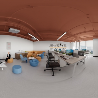 现代办公室全景