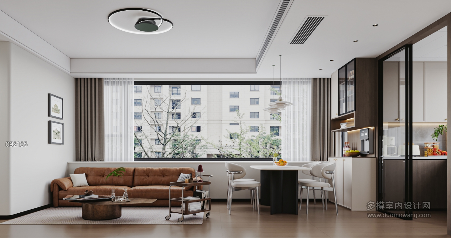 现代客餐厅特写