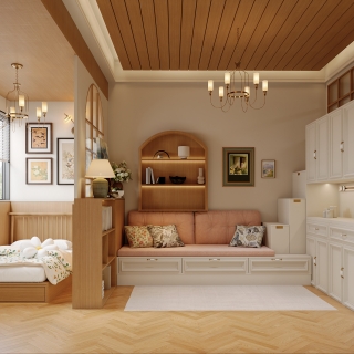 美式乡村_沙发 静态