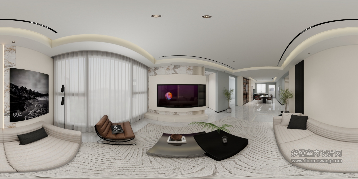 现代简约-二楼客厅