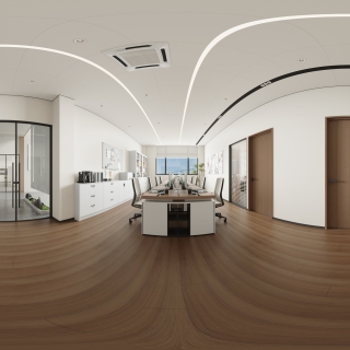 现代办公区全景