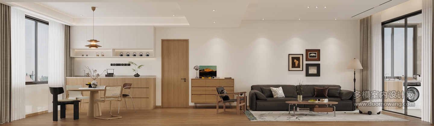 现代中古三楼沙发背景