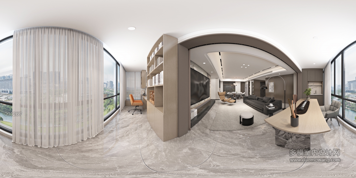 现代 过道 全景