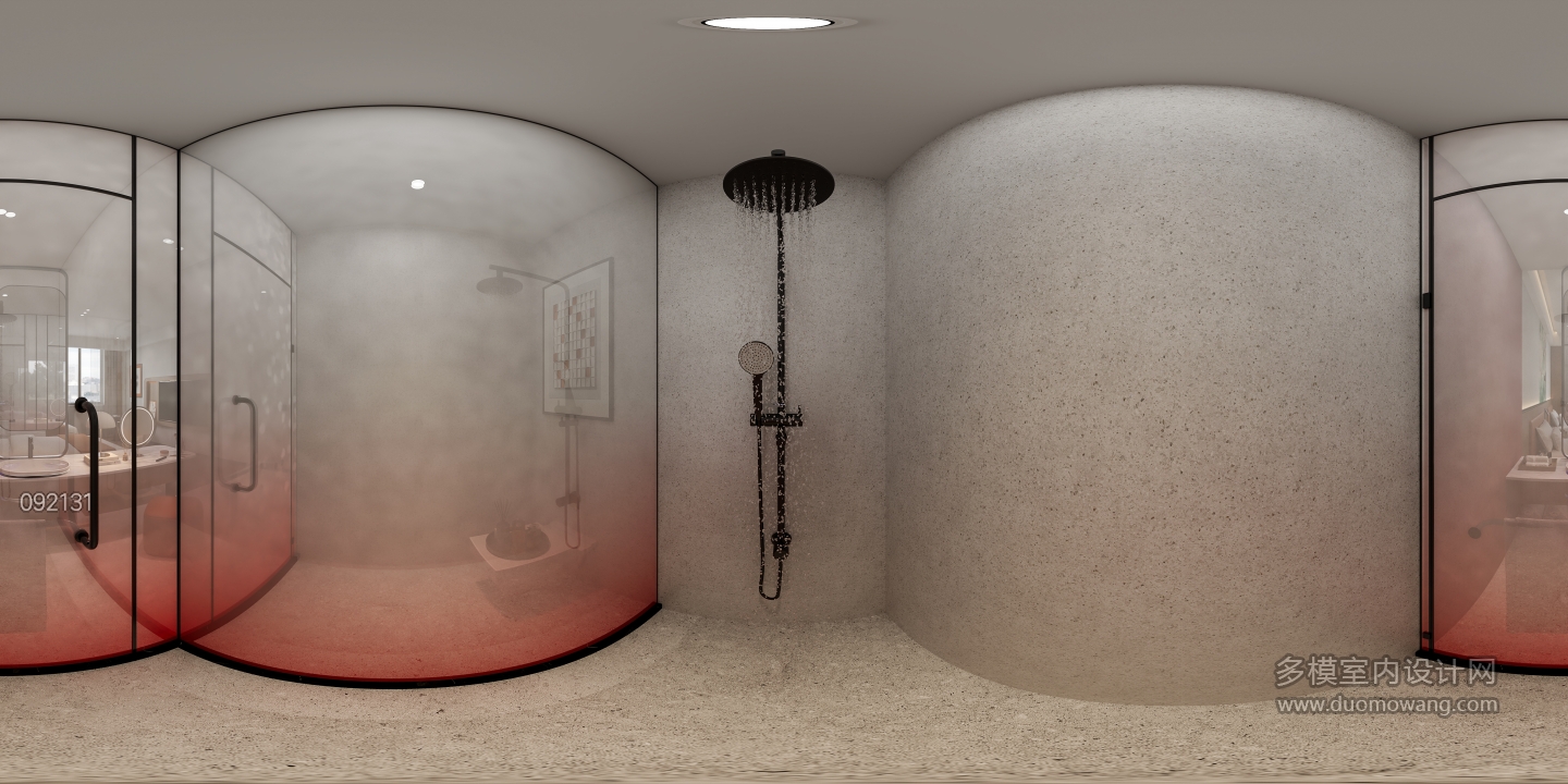 现代淋浴间全景