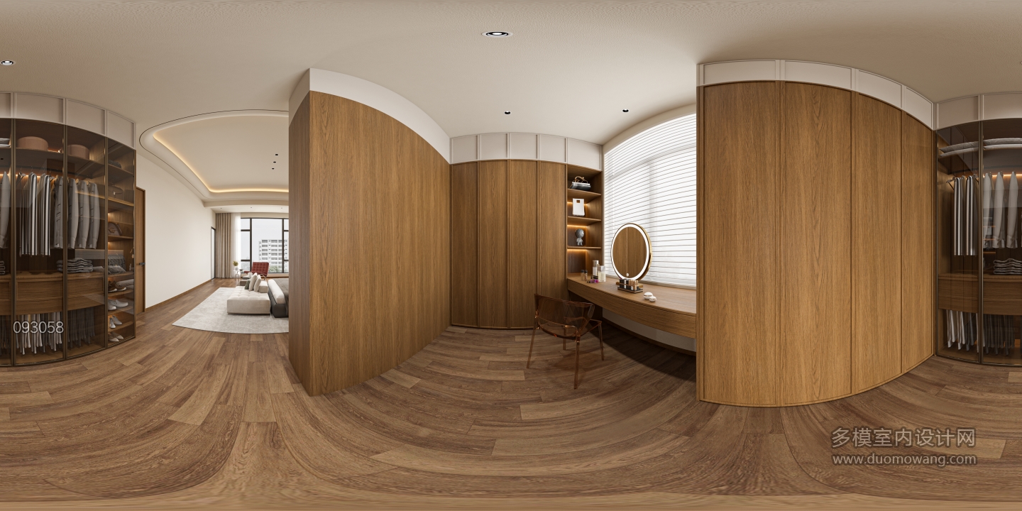 现代2 楼主卧衣帽间 360