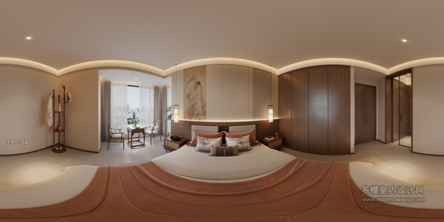 宋式中古卧室二全景