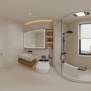 三楼卧室2卫生间全景