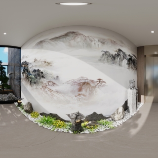 现代三楼玄关全景