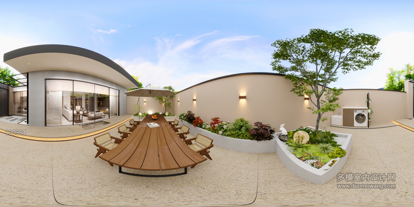 中古一楼院子全景