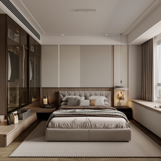 现代主卧静态