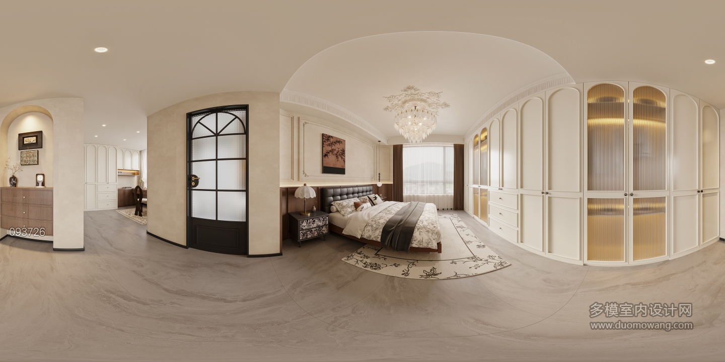 法式中古主卧全景