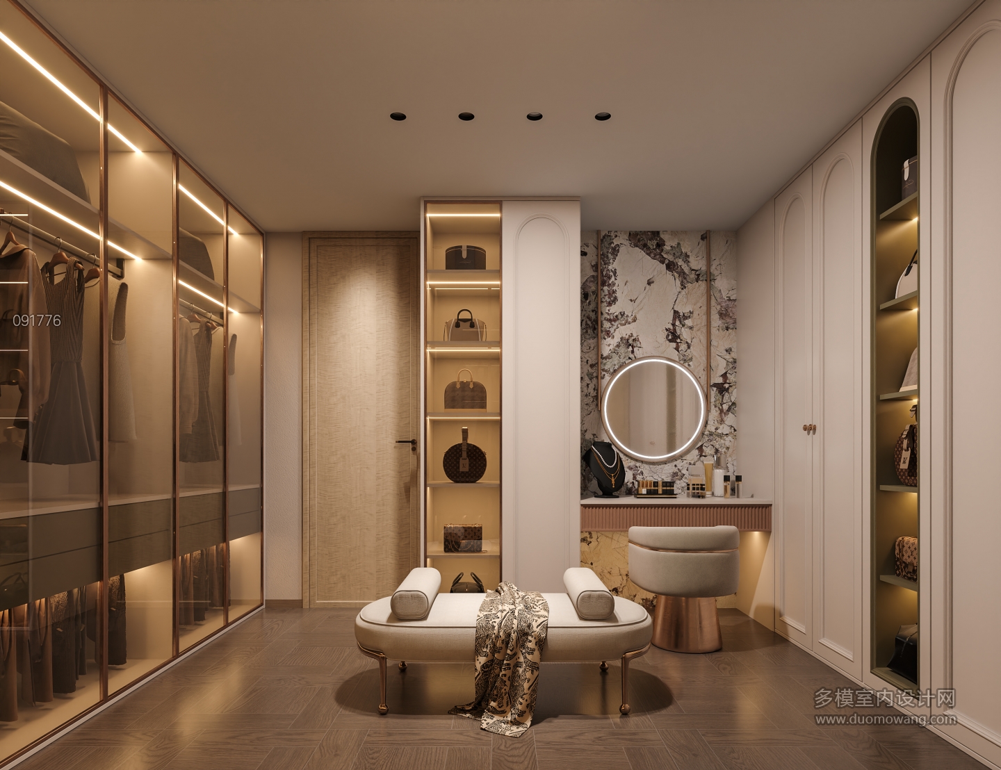 法式 二层 衣帽间 1