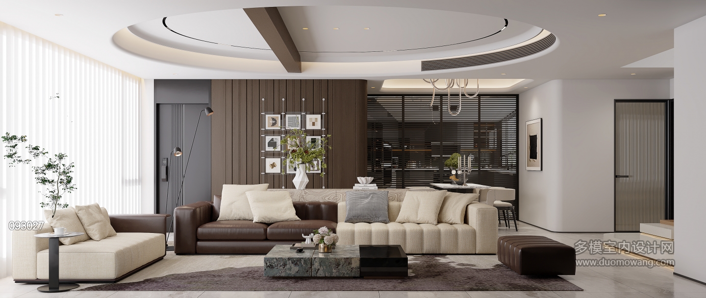 现代一楼客餐厅