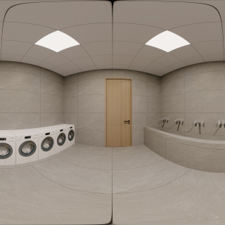 现代公共洗手台