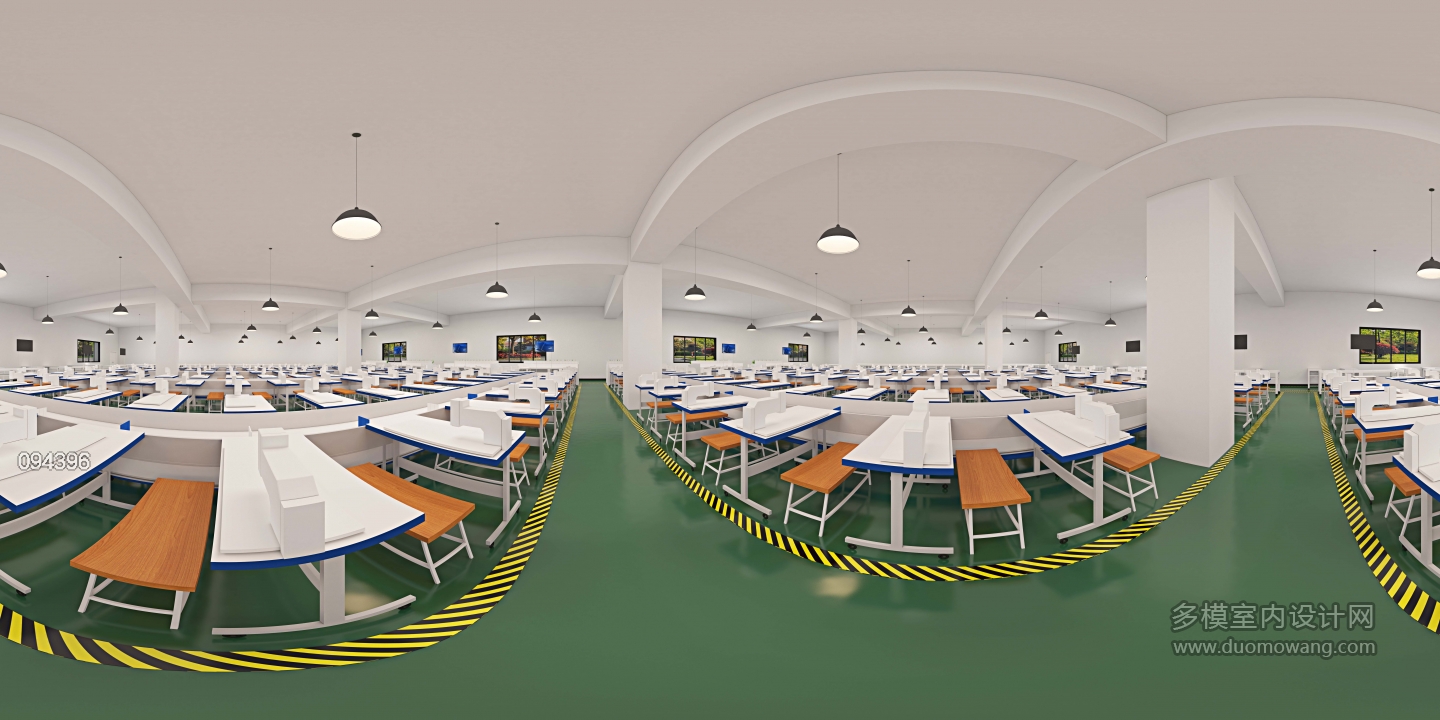 现代 制衣厂 全景