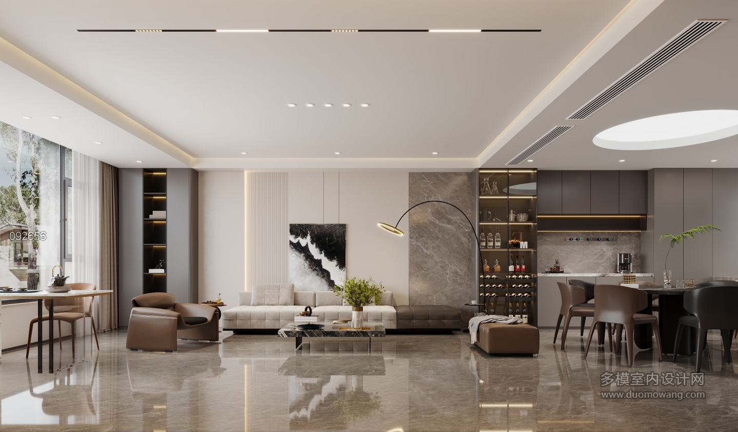 现代3层沙发背景