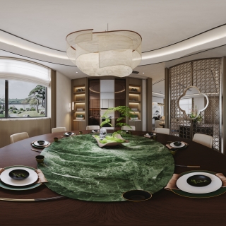 新中式1楼_餐厅全景