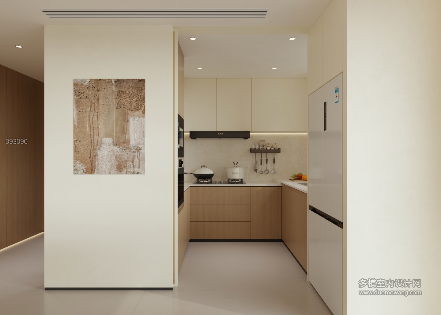 现代 厨房 单张