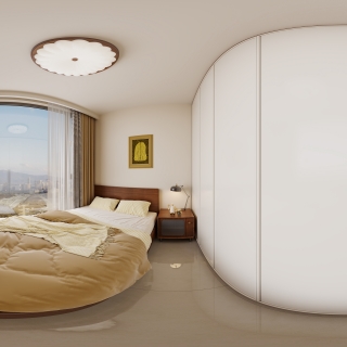 现代中古次卧全景