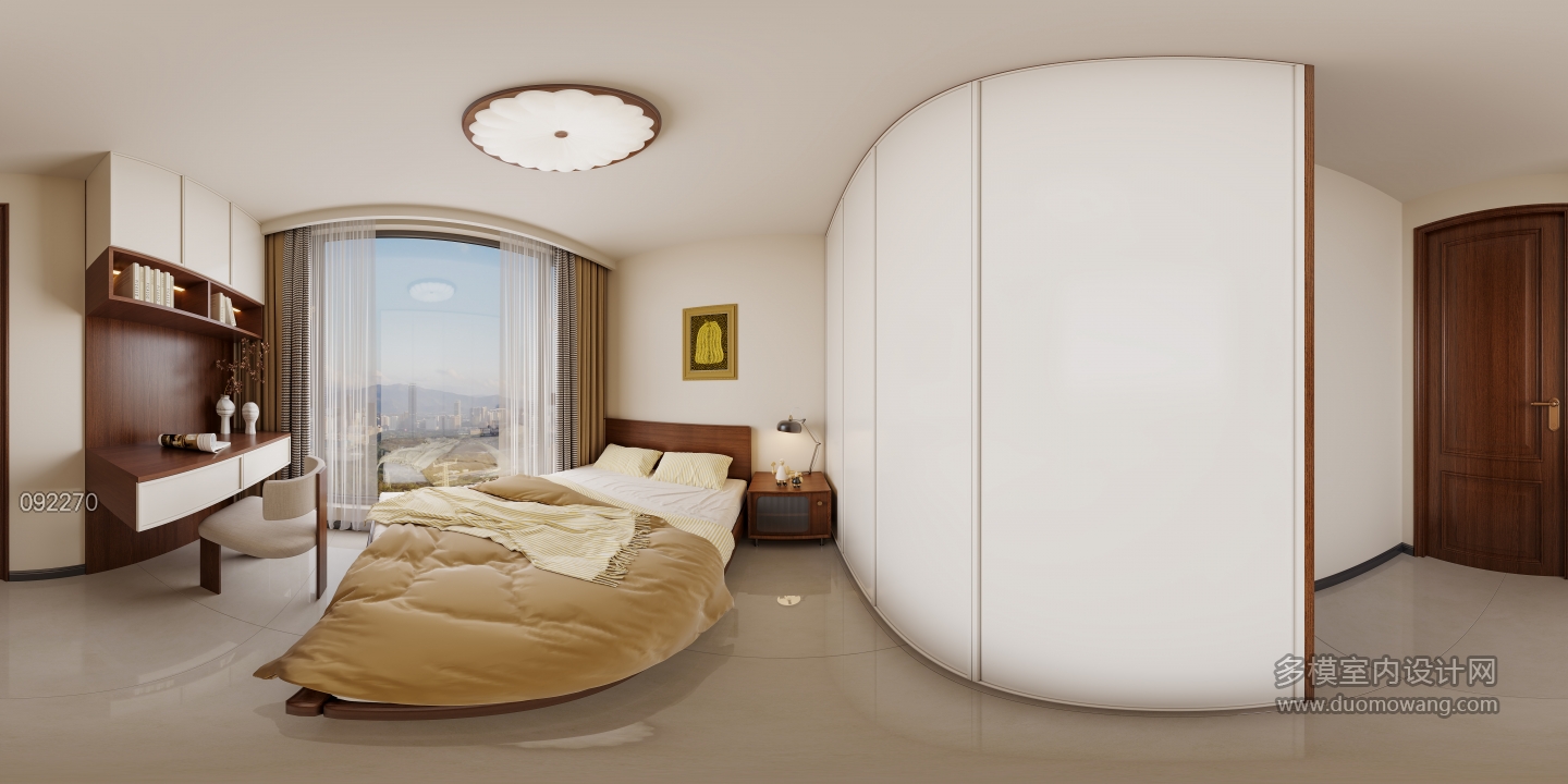 现代中古次卧全景