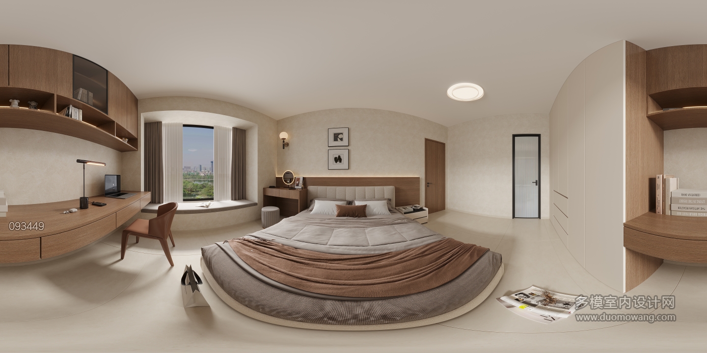 中古风主卧全景