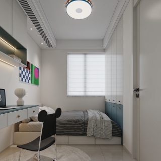 现代儿童房特写