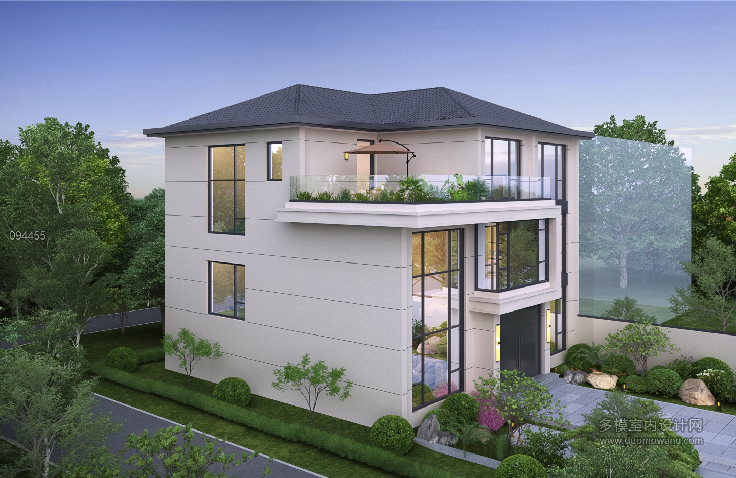 现代徐庙村自建房侧面