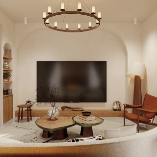 美式田园影音室001