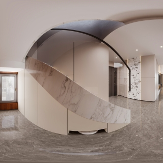 现代三层楼梯间