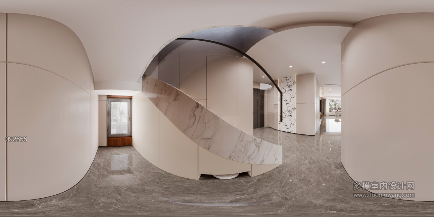 现代三层楼梯间