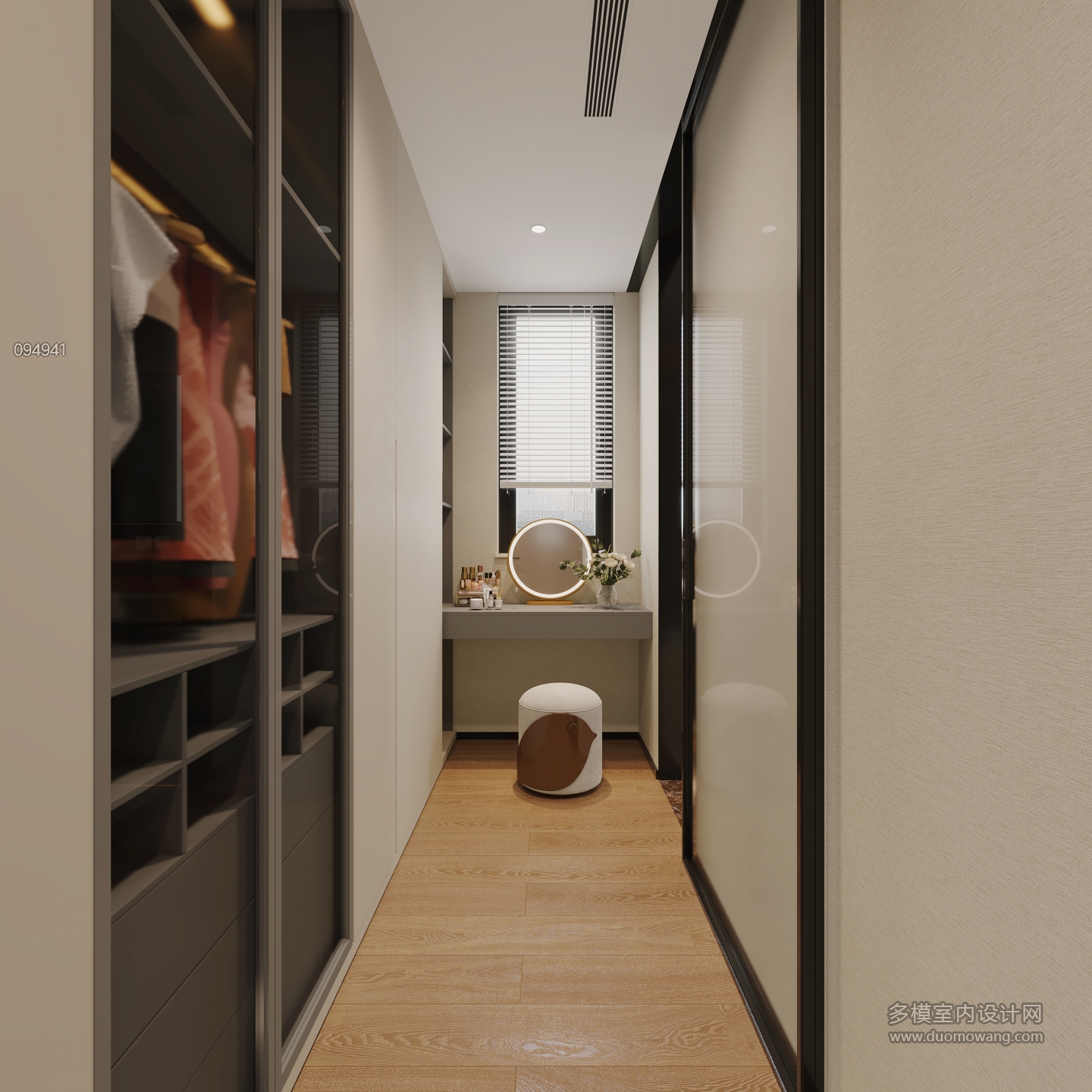 现代主卧衣帽间