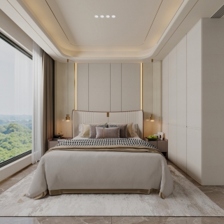 现代轻奢北卧室