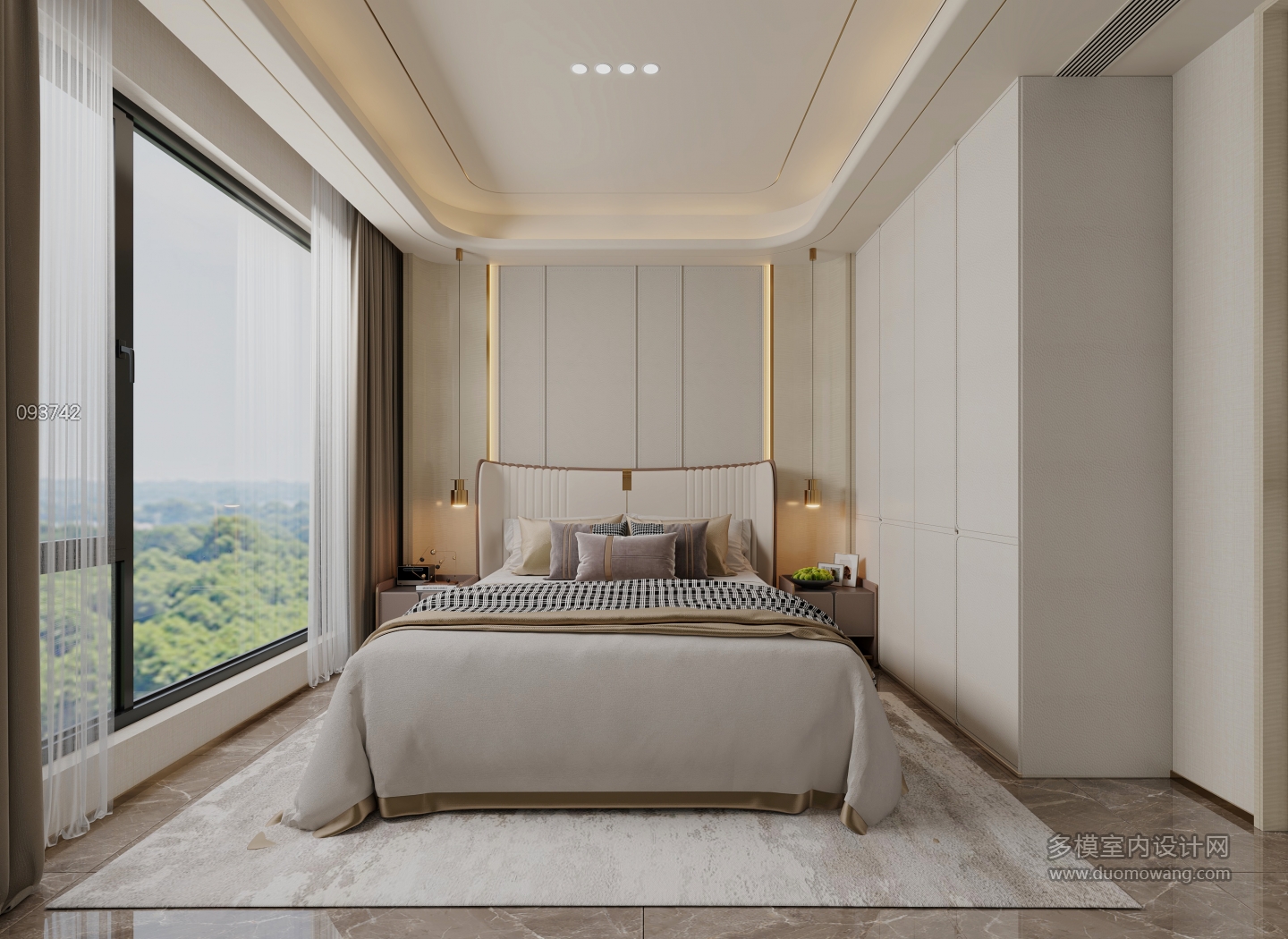 现代轻奢北卧室