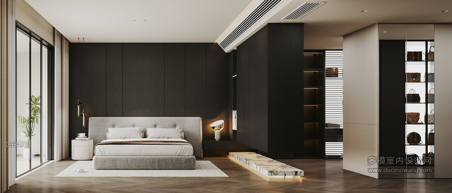 现代-卧室特写
