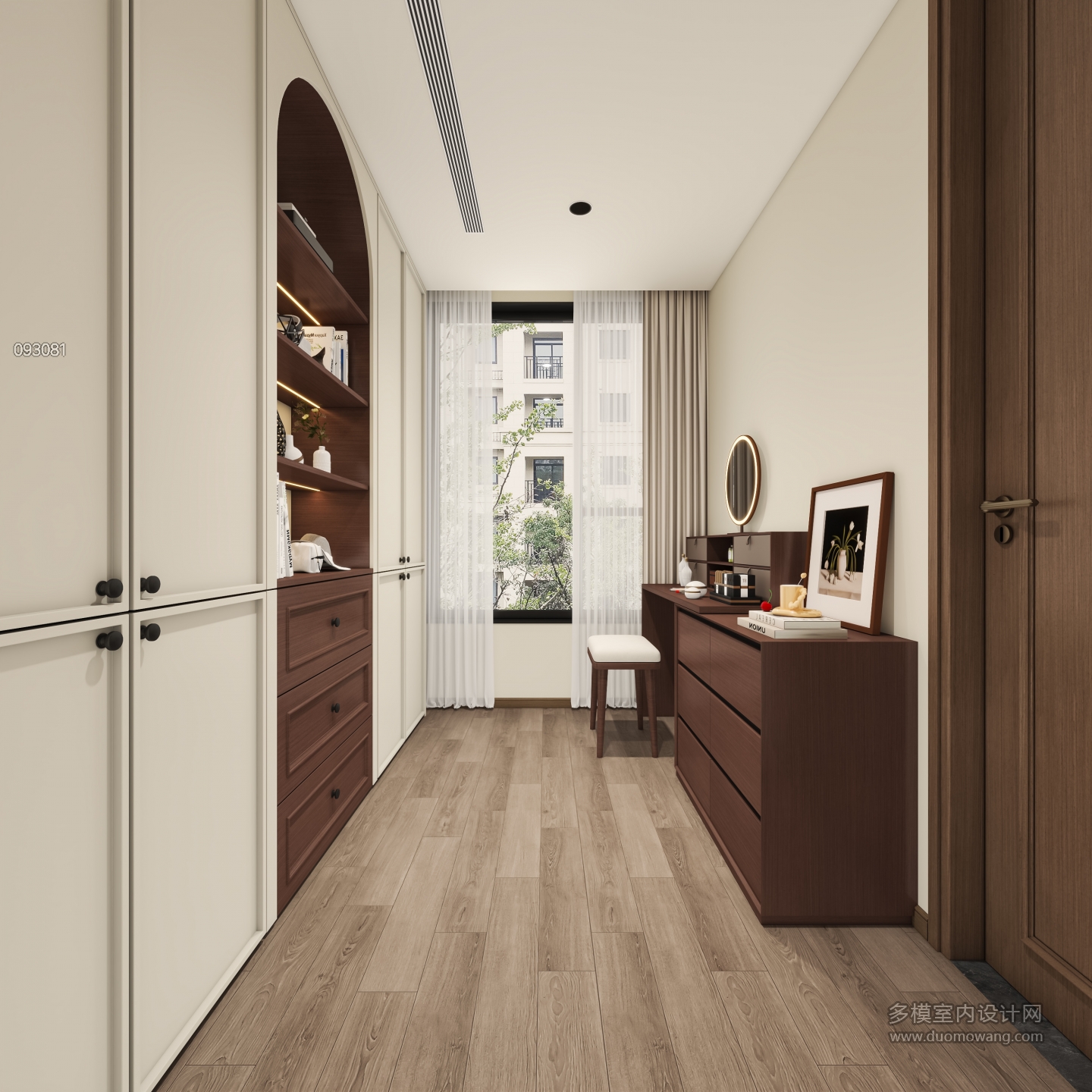 梳妆衣帽间特写