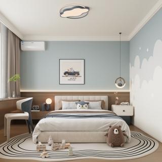 现代轻奢儿童房01