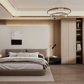 现代轻奢二楼次卧静态