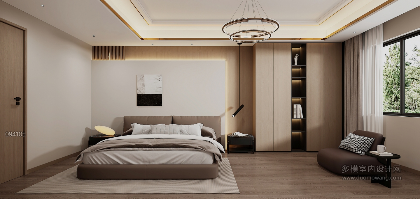 现代轻奢二楼次卧静态