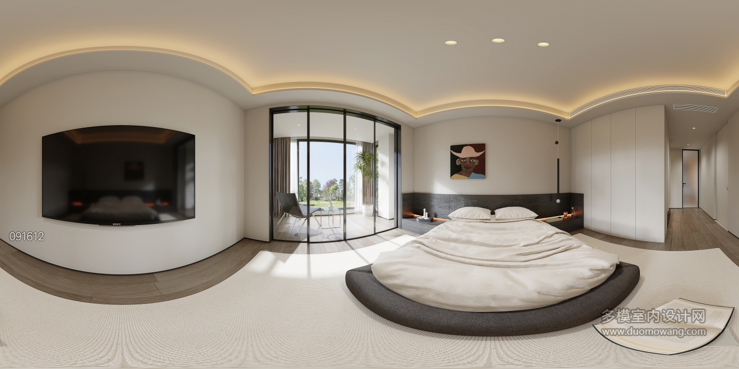 现代三楼主卧360