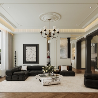 法式一楼客厅单张二