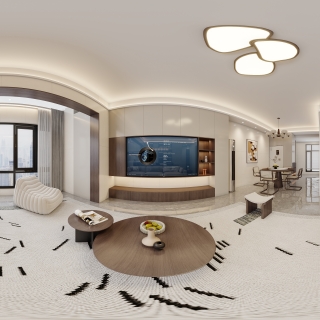 现代中古-客厅全景