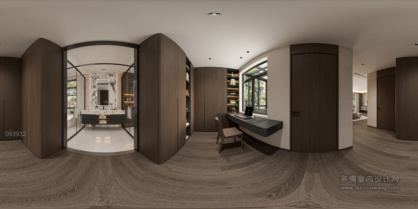 现代三楼小衣帽间 360