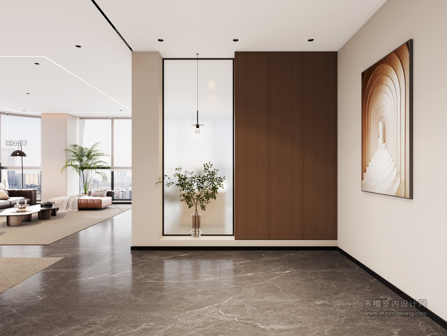 5现代办公室玄关